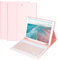 HOTLIFE Keyboard Case for iPad 10.2 Inch 9th Generation 2021/iPad 2020(8th Gen)/2019 (7th Gen)/Air 3 2019/ipad Pro 10.5 inch, Built-in Pen Holder and Detachable Bluetooth Keyboard(Pink)