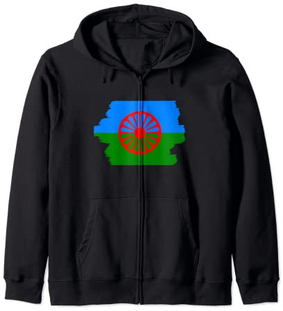 Gitanos Calé Bandera Romaní Bandera Gitana Sudadera con Capucha