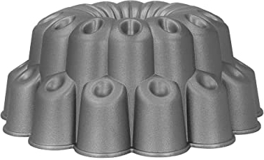 MasterClass 24cm Decorative Cake Tin, Non-Stick and Anti-Scratch Cast Aluminium Pan, Decorative Button Design Cake Mould, Durable and Lightweight