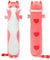 Mewaii 130CM Kuscheltier Kawaii Katzen Plüschkissen Stofftiere Lang Kätzchen Plüschtier Ausgestopftes Tier Spielzeug Kuschelkissen Geschenk Plüschkissen