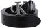 Calvin Klein Round Mono Leather Belt W100 Black