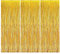 O-Kinee Gold Lametta Vorhänge,Goldene Folienvorhänge,3 Stück 2.5m Folie Fringe Vorhang, Metallisch Tinsel Curtain für Partydekor Geburtstags Ramadan Baby Shower Hochzeit Party Dekoration