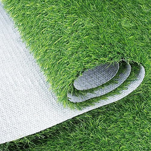 Garten-Rasen, Rasen für Balkon, Premium Kunstrasen, Rasenteppich, Rollrasen, Kunststoffrasen, Terrasse & Garten (Höhe:20mm) (1x14m/3.3x45.9ft)