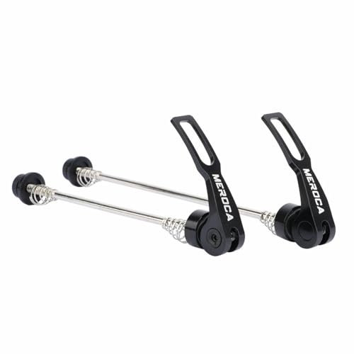 NELboNs Bike Wheel Hub Front and Rear Skewers Quick Release Skewer Clip Bolt Lever Axle QR 145/181 MM for Road Mountain Bicycle MTB,Black