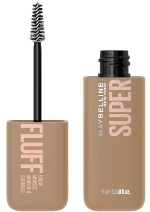 Maybelline New York Superfluff Augenbrauen-Mousse 250 Blonde, luftiges Augenbrauen Make-up für flauschige & voluminöse Augenbrauen, 5 ml