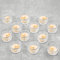 ﻿ Portavelas, Vasos para Velas, portavelas Decoracion, recipientes para Velas, Clear Tea Light - Portavelas de Cristal Lre Co. (12 Unidades) ﻿