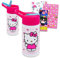 Hello Kitty - Botella de agua de acero inoxidable para niñas, paquete con botella de agua reutilizable de Hello Kitty para el hogar, la escuela y los deportes, además de calcomanía, tatuajes, más |