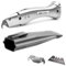 Delphin®-03 Teppichmesser | 1 Hakenklinge | 1 Trapezklinge | Kunststoffköcher