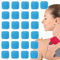 NHPY 25 Stück EMS Bauchmuskeltrainer Pads, EMS Pads, Bauchmuskeltrainer Gel Pads Muskel Trainingsgerät Gelpads, 4 * 4cm