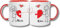 TAZALAND | Pack de Tazas Para Parejas | Diseño Hilo Rojo | 350 ml | Tazas Originales | Regalo Aniversario Pareja | Tazas Originales Para Regalo | Regalos Originales Para Parejas (ROJO)