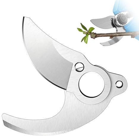 HESUSUSI Ersatzklinge für Elektrische Gartenscher 25 mm 1 Pair Hochkohlenstoffstahlklinge Astschere ersatzmesser Baumschere für Elektrische Astscher SK-5 Hartstahl Feste Klinge und Bewegliche Klinge
