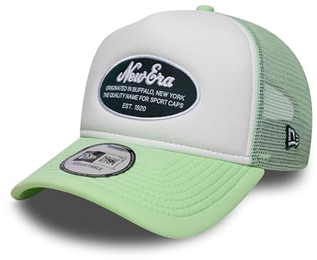 New Era A-Frame Trucker Cap Patch Neon Grün - One-Size