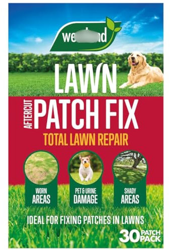 Lawn Repair After Cut Patch Fix 30pk - Can Be Used On Play And Shady Areas - Features Built-in Applicator - Up To 32 Large Patches - Weight: 2.4kg (Approx.)