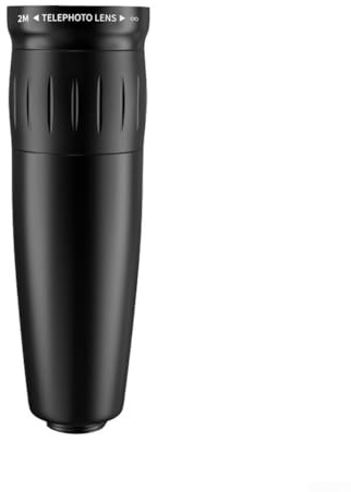 RiseNova Kit di teleobiettivo 25x per smartphone, zoom ottico telescopico con treppiede e oculare, vetro multistrato per fauna selvatica, concerti, fotografia sportiva (A)