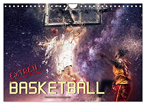 Basketball extrem (Wandkalender 2025 DIN A4 quer), CALVENDO Monatskalender: Ein Basketball-Kalender der besonderen Art. (CALVENDO Sport)
