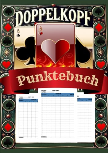 Doppelkopf Punkteheft: Das Scorebook wurde entwickelt, um Ihre Spieleabende reibungsloser zu gestalten