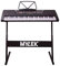 MYLEK Electronic Keyboard 61 Key Musical Interactive Teaching Piano with Z Stand and Book Stand - Children, Beginners & Intermediate Enthusiasts