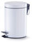Zeller 18208 Treteimer, 3 Liter, Metall, ø17 x 26.5 cm, weiß