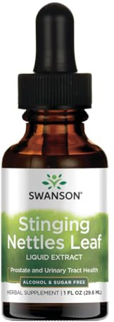 Swanson Stinging Nettles Leaf Liquid Extract Alcohol and Sugar-Free 1 fl Ounce (29.6 ml) Liquid