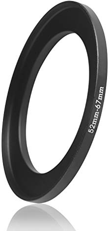 Ares Foto® Step Up Filteradapter Adapter Ring. CNC-gefrästes Aluminium. Kompatibel mit Objektiven Aller Hersteller: Canon Sony Nikon Fujifilm Olympus Pentax Leica Tamron Sigma (52mm – 67mm)