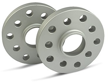 SCC Spurverbreiterung 12182E - silber eloxiert - LK: 110/5+108/5 NLB: 65,1 - 20mm - 2 Stück
