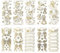 Ideen mit Herz Gravur-Sticker, transparent/gold, 10 Bogen à 10 x 23 cm | Goldene Aufkleber zum Basteln & Dekorieren | Karten & Geschenke zu Geburtstag, Weihnachten, Rente & mehr (Engel & Engelsflügel)