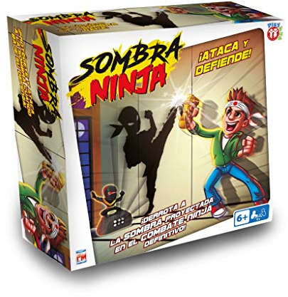 PLAY FUN BY IMC TOYS Schatten Ninja - Sehr unterhaltsames Geschicklichkeitsspiel für Kinder ab 6 Jahren - Kampf mit Ninja Lidschatten