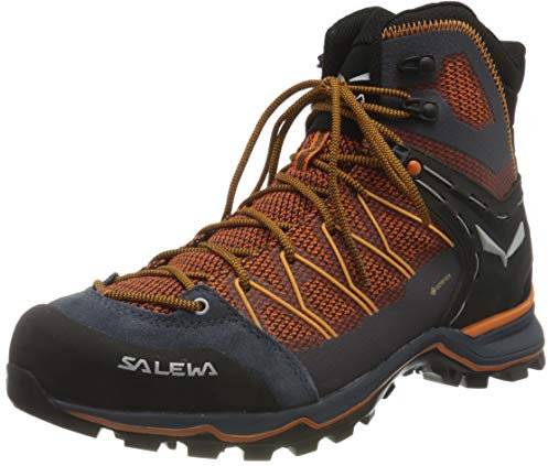 SALEWA MS MTN TRAINER LITE MID GTX, Botas de Senderismo Hombre, Black Out Carrot, 40.5 EU