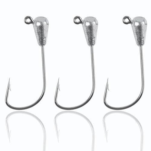 Shaddock Fishing Tube Jig Head Tube Baits Haken 20 Stück Angelröhre Jigs für Barschangeln 1/8 oz 1/4 oz, 1/8oz-20pcs