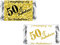 50 & Fabulous Miniaturen Candy Bar Wrapper, (Set von 60 Stück) Mini Candy Bar Aufkleber Etiketten; Geburtstag Party Favor Decor Süßigkeiten nicht im Lieferumfang enthalten.