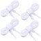 WILLBOND 2 Pairs Flat Shoelaces Trainer Shoelaces Replacements Athletic Shoe Laces for Sports Shoes, Casual Shoes Adults or Kids (White)