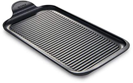 Betty Bossi Grillplatten antihaft im 2er Set - verschiedene Platten für unterschiedliches Grillgut mit optimaler Hitzeverteilung