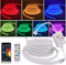 XUNATA 1M WiFi 220V Neon LED Streifen, IR Fernbedienung Wifi Wireless Smart Phone Gesteuert, SMD 5050 IP67 Wasserdicht Diffusion Silikon Neon Flex LED Schlauch, Kompatibel mit Alexa Google Assistant