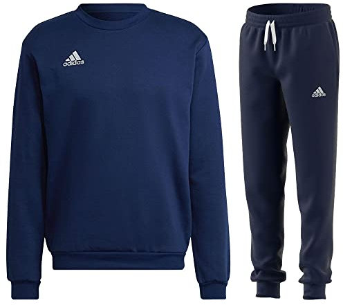 adidas Fußball Entrada 22 Sweatanzug Sweatshirt Jogginghose Herren dunkelblau Gr XL