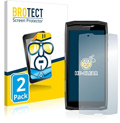 BROTECT Schutzfolie für Crosscall Core-X5 | 2 Stück Transparenter Displayschutz Made in Germany Klare Displayschutz-Folie Clear Einfache Montage Case-Friendly