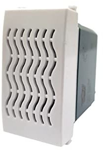 Vetrineinrete® Ronzatore compatibile con vimar plana per placca 3 moduli suoneria avvisatore acustico allarme (Bianco)