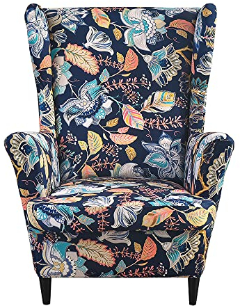 Meigeh Ohrensesselbezüge sesselbezüge für ohrensessel Bedruckte Ohrensesselbezüge Sesselhusse Ohrensessel für Wohnzimmer 2 Teile Treffen