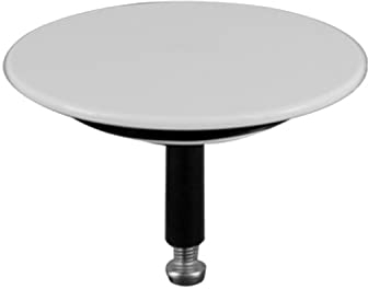 Cône de valve rotatif pour baignoire de salle de bain - Siphon de baignoire - Cône de valve - Pièces de robinets - Fermeture baignoire - Blanc