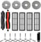 JoyBros Accessori per Dreame L10s Ultra L10s Prime, L10s Plus,L10s Pro gen 2,6 Mocio/Panni, 2 Spazzole Principali Gomma, 4 Filtri, 4 Spazzole Laterali Ricambio