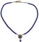 Alpenflüstern Trachten-Perlen-Halskette Helena - elegante Trachtenkette - nostalgischer Damen-Trachtenschmuck, filigrane Dirndlkette (blau) DHK318