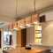 Holz Rustikal Hängeleuchte LED Pendelleuchte Retro Esstisch Hängelampe Retro Höhenverstellbar Pendellampe Industrielle Vintage Kronleuchter Büro Cafe Bar Kreative Küche Deckenleuchte Beleuchtung