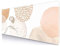 IMAYONDIA Abstrakte Schreibtischunterlage, Rosa, Beige, Gold, großes Mauspad, Pastellfarben, Roségold, Glitzer, Schreibtischunterlage, Heimbüro, Dekoration, luxuriös, 80 x 30 cm – moderne