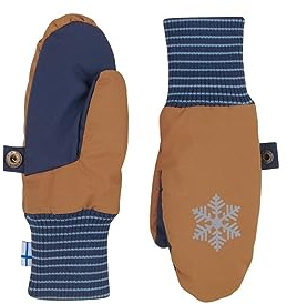 Finkid Kinder Rukkanen Handschuhe, Almond-Navy, L