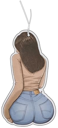 2x Big Booty Girl Duftbaum Auto Lustig, Lufterfrischer, Duftspender, Tuning, Car Air Freshener, Duftanhänger Set