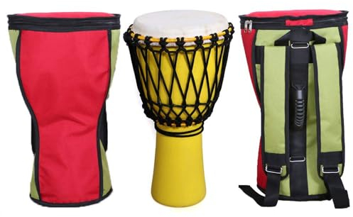 Meinl Percussion Djembe Set mit 1 Djembe Trommel, 1 Djembe Stick und Tragetasche (Natur)