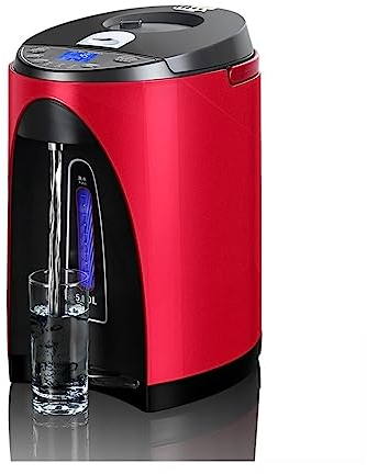 ZSIAGE Bollitore Elettrico 5L con Controllo della Temperatura e Sicurezza Avanzata, Rosso
