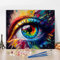 TISHIRON Paint by Numbers Human Eye Canvas Paint by Number for Adults Colorful Painting Paint by Number Kids Paint by Number Kits on Canvas Paint by Numbers for Beginner 16x20 in