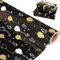 Geschenkpapierrolle, Schwarz Gold Geschenkpapier Geburtstag, metallische Luftballons, Punkte, Geschenkpapierrolle für Männer, Frauen, Jungen, schwarzes Geschenkpapier für Geburtstag, Hochzeit
