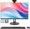 All-in-One PC 24Inch 8G RAM 512G SSD i7 Quad-Core (Up to 3GHz) All-in-One Desktop Computers with Adjustable Detachable Camera IPS HD Display with Dual Band WiFi BT 4.2(Black)