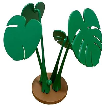3D Printed Monstera Coaster Set, Magnetic Turtle Leaf Tropical Leaves Coasters, Creative Plant Drink Coasters